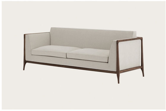 Fünf Stern-Hotel-Lobby-Möbel-beige gepolsterte Couch Sofa Anti Scratch