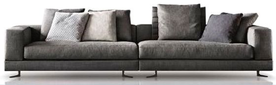 Lange Grey Sectional Sofa Hotel Lobby-Möbel-Haltbarkeit und Langlebigkeit