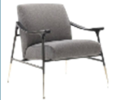 Abnutzung prüfen neue chinesische Art-Möbel polsterte Grey Fabric Arm Chair 618*785*860mm