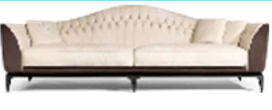 Stilvolle ergonomische Aufenthaltsraum-Reihe beige Sofa White Couch Living Room abgrifffest