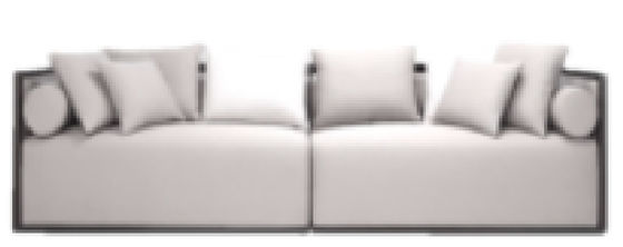 Sofa ODM-Hotel-Lobby-Möbel des bequeme Schnittcouch-bequeme Sitzer-2 staubdicht