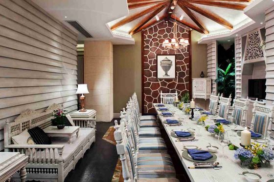 Möbel-Erholungsort Gleville Südostasien fertigte Holz-Esszimmer-Sätze besonders an