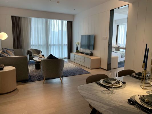 Feste hölzerne Möbel ASCOTT stellten Wohnzimmer-Sätze für Wohnungen ODM ein