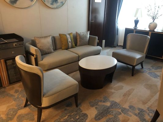 Fünf-Sternehotel-internationales Hotel-Gewohnheits-Speisetisch stellte abgrifffesten wasserdichten kundengebundenen Sofa Set ein