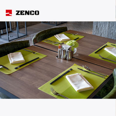 Modernes Hotel-Restaurant-Möbel-Set aus massivem Holz und hochwertigem Leder