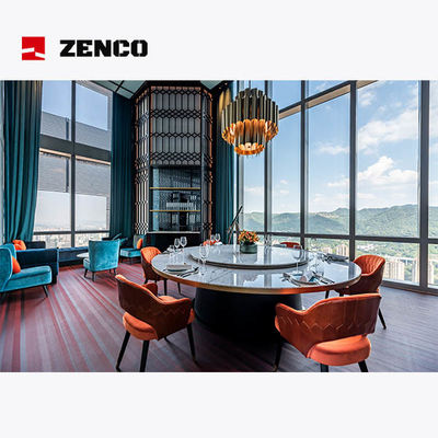 Hotel-Restaurant-Möbel-Set mit elektrischem Esstisch mit passenden Esstühlen