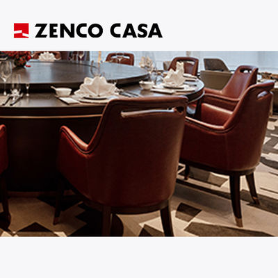 Leichtes Luxus-Hotel-Restaurantmöbel mit elektrischem Tisch und Ledersessel