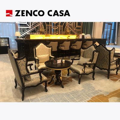 Hotel Lobby Kaffeetisch und Sessel im europäischen Stil Größe 815*760*1000mm