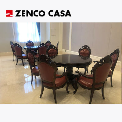 Hotel Freizeitbereich Möbel im europäischen Stil Wohnstuhl mit kleinen runden Tisch