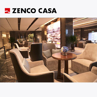 Leichtes Luxus-Stil Einfachgewebe Sofa mit Massivholz-Tisch