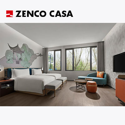 Hotelzimmermöbel im modernen Stil Set für Hotelzimmer mit zwei Betten