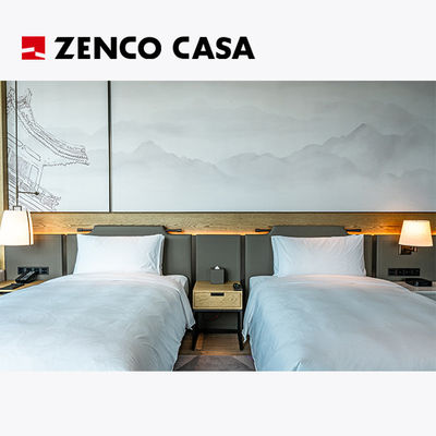 Luxus-Hotel-Schlafzimmermöbel einschließlich Doppelbett und Nachttische